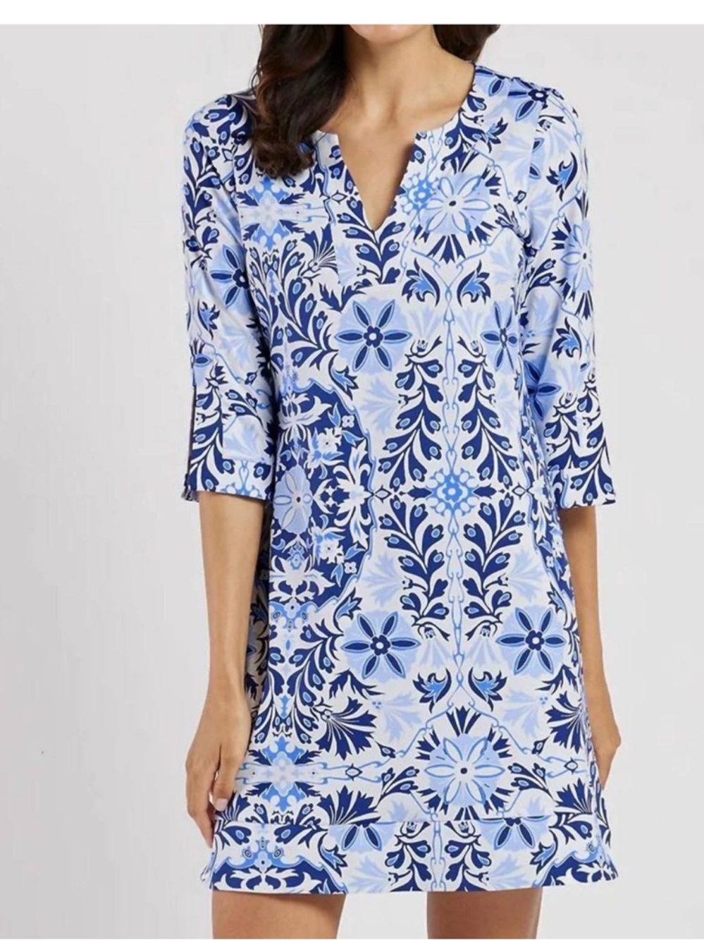 Jude Connally Megan tunic dress French tile resort wear